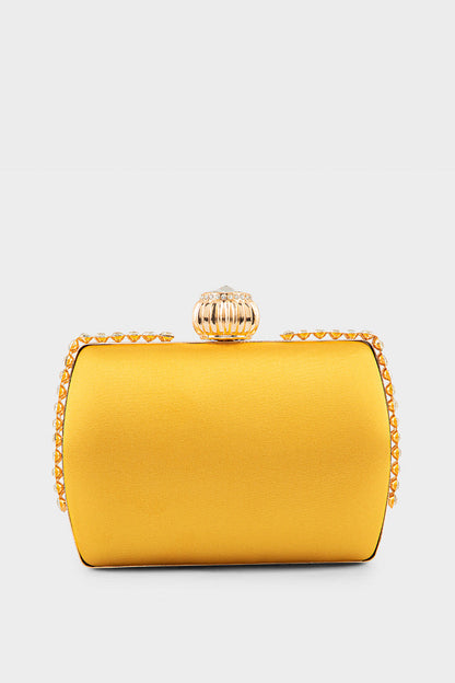 Party Wear Clutch BK4083-Mustard