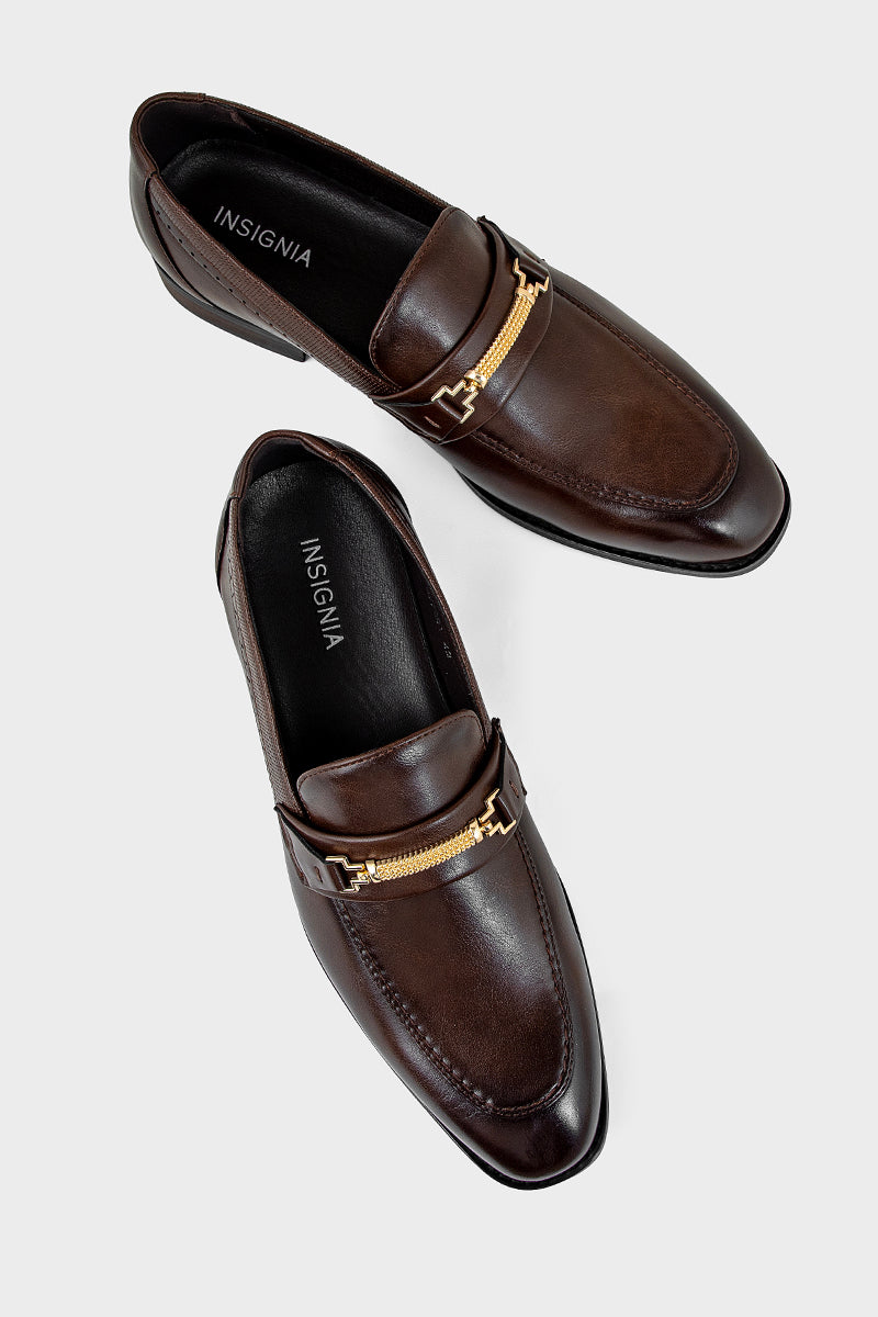 Men Formal Loafers MF7061-Dark Brown