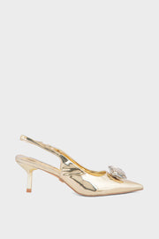 Party Wear Sling Back IP4018-Golden