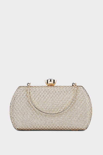 Party Wear Clutch B20764-Champagne