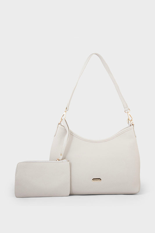 Formal Bagutte Shoulder Bags BS2056-Beige