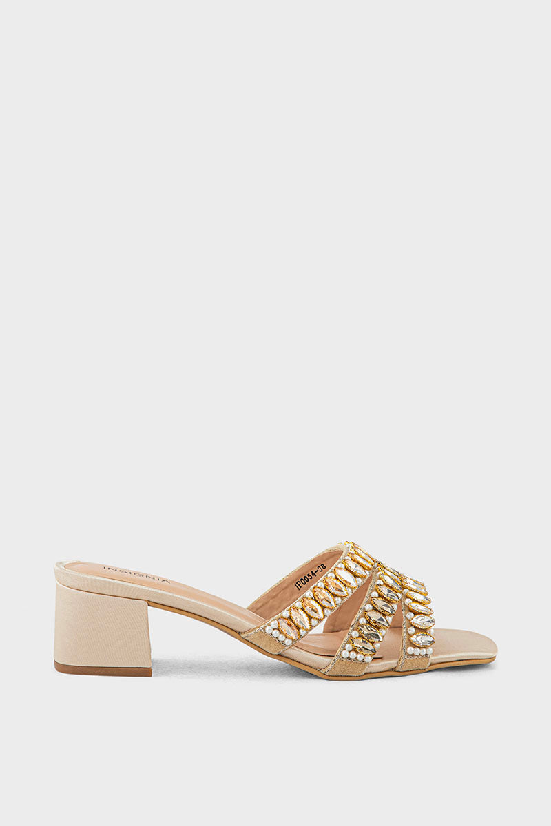 Party Wear Slip On IP0054-Golden