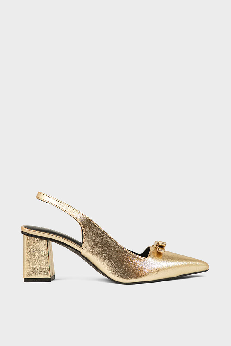 Party Wear Sling Back IP4034-Gold