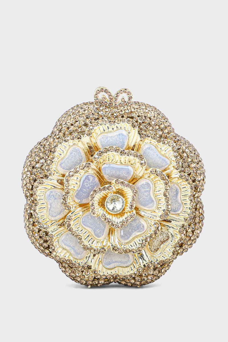 Party Wear Clutch BK4059-Golden