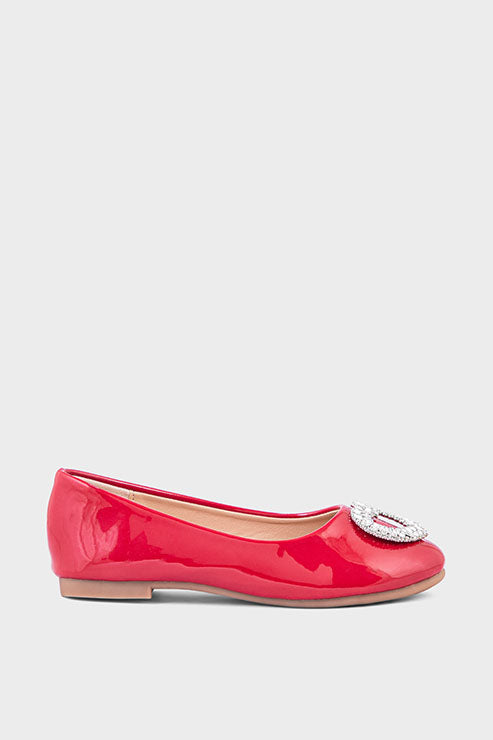 Girls Formal Pumps GF6004-Red