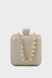 Party Wear Clutch BK4001-Golden