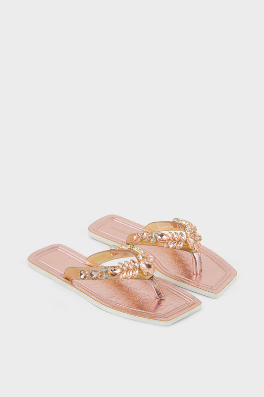 Casual Flip Flop IL3046-Rose Gold