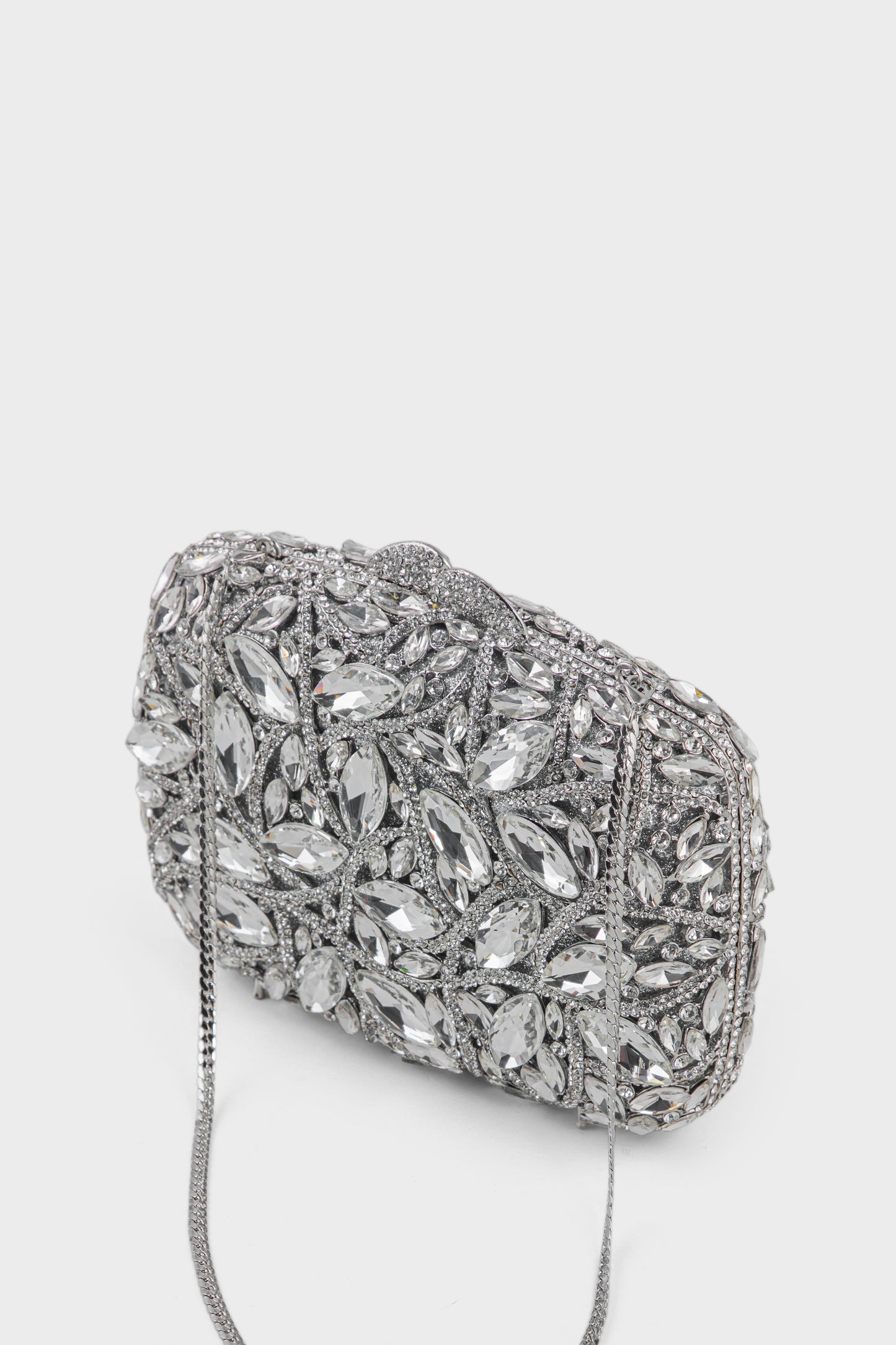 Party Wear Clutch BK4127-Silver