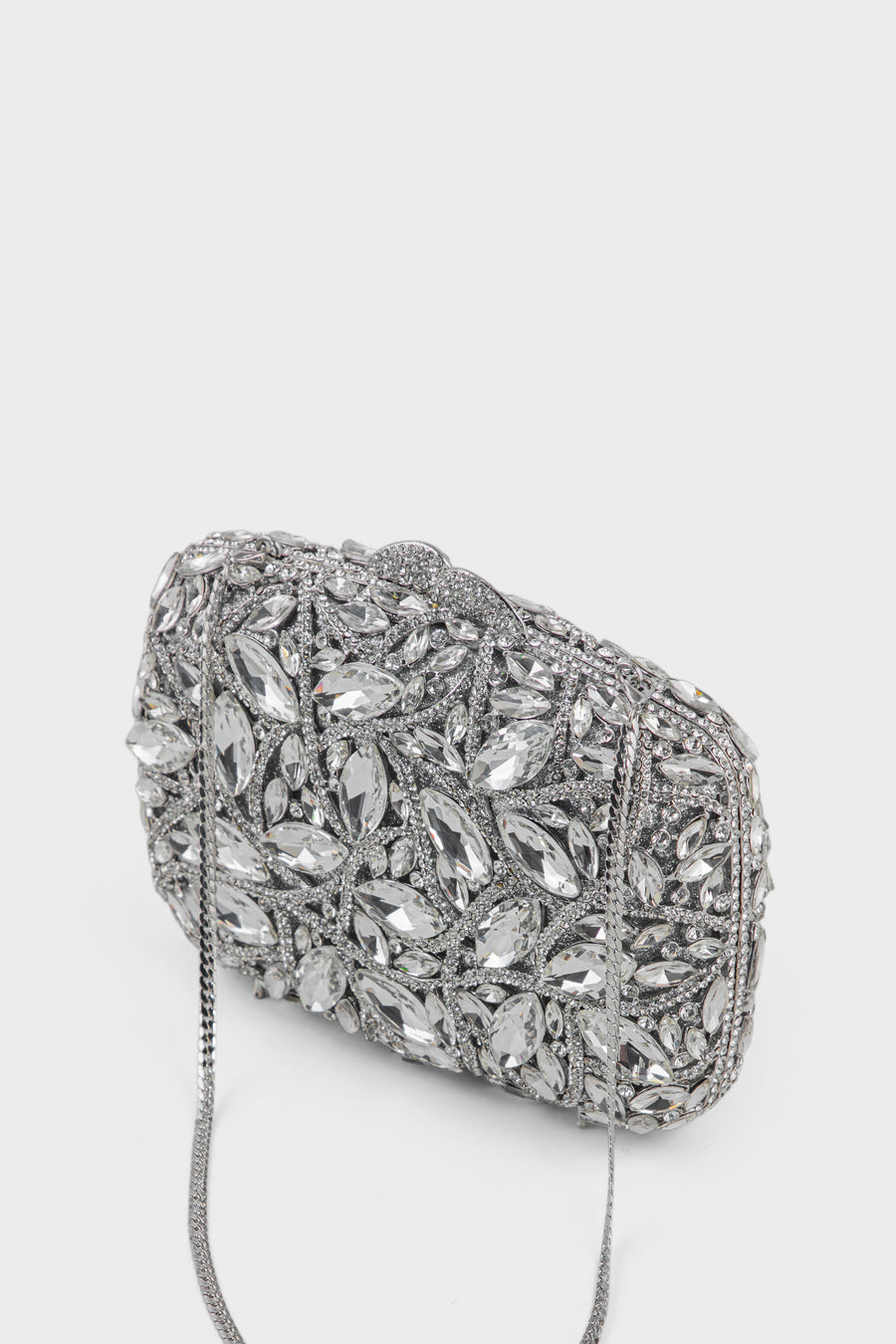 Party Wear Clutch BK4127-Silver