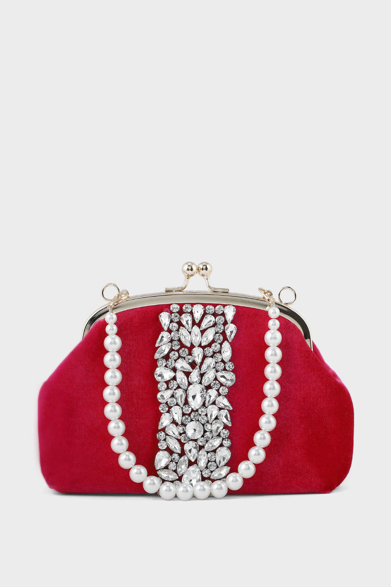 Party Wear Clutch Bk4033-Plum