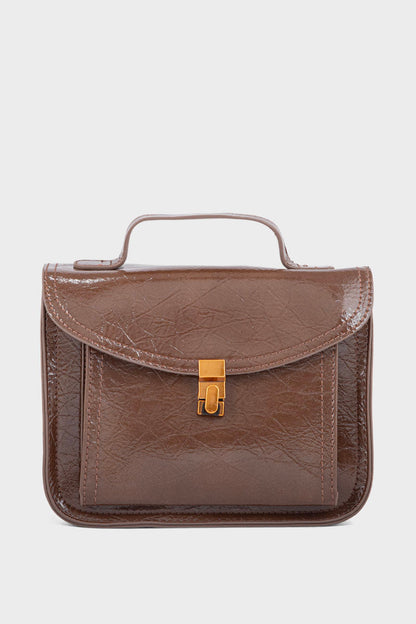 Top Handle Hand Bags BH0103-Brown
