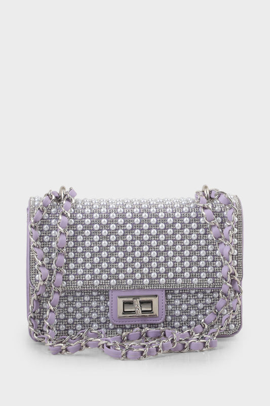 Flap Shoulder Bags B10531-Purple