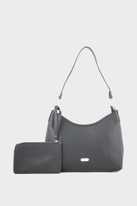 Formal Bagutte Shoulder Bags BS2056-Black