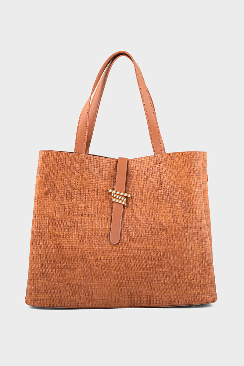 Tote Hand Bags BS2166-Brown