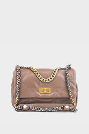 Flap Shoulder Bags BS2096-Brown