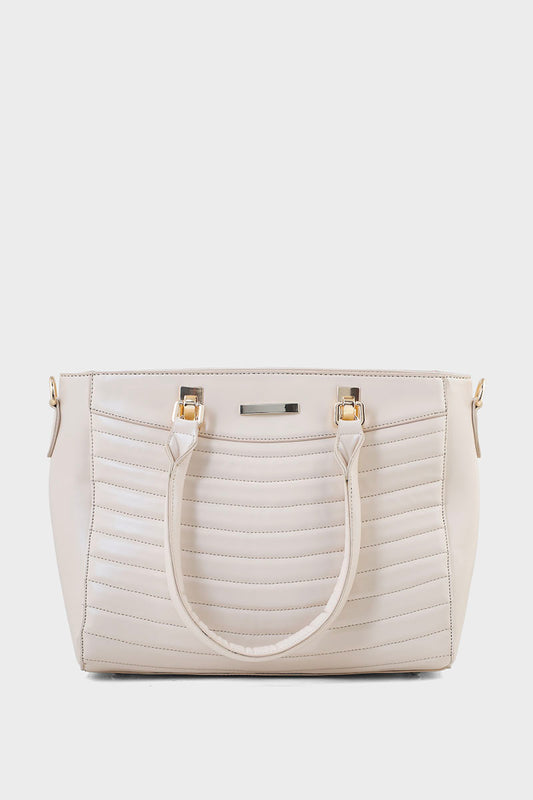 Top Handle Hand Bags B10541-Off White