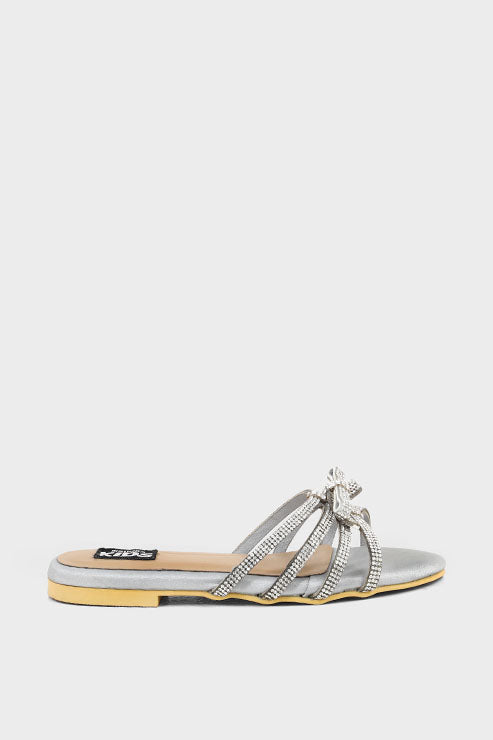 Girls Formal Slip On GF0003-Silver