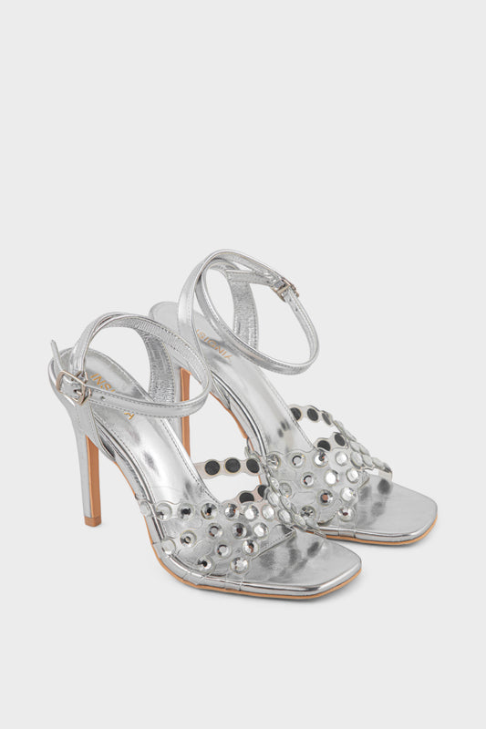 Party Wear Sandal IP2066-Silver