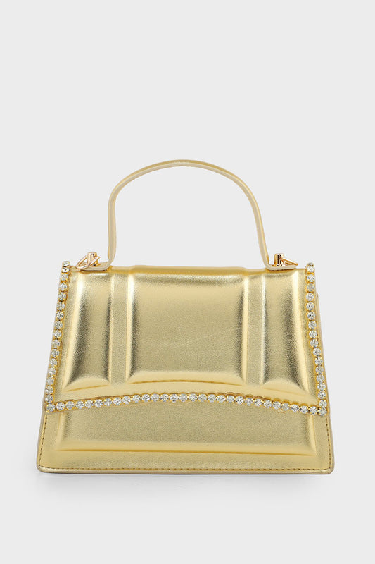 Top handle Hand Bags B15193-Golden