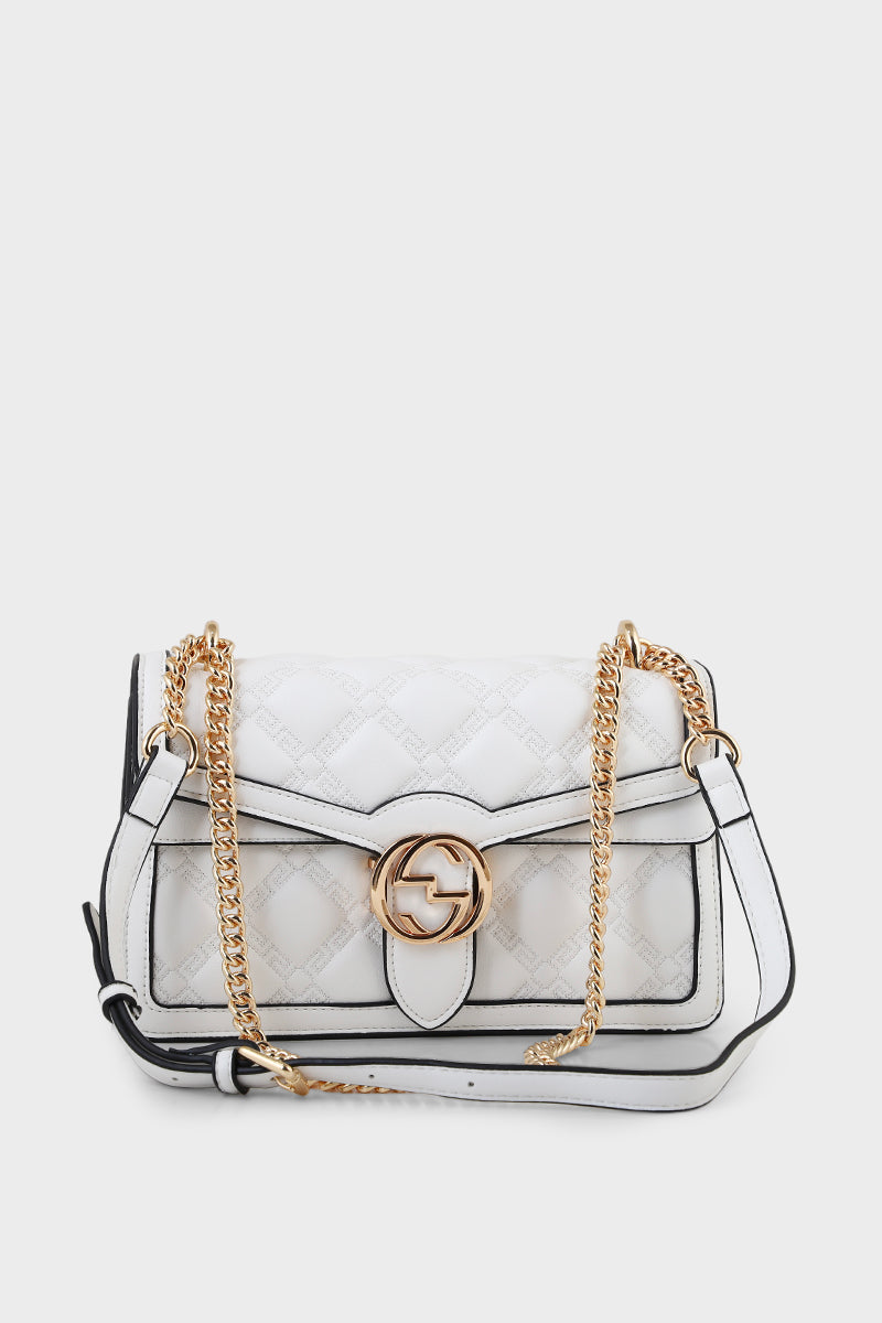 Satchel Shoulder Bags B15103-White