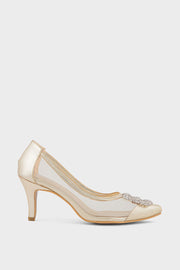 Party Wear Court Shoes IP5024-Gold