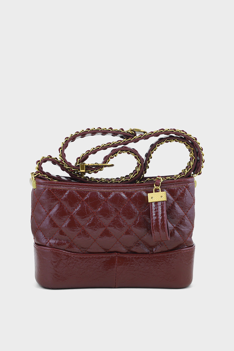 Cross Shoulder Bags BS2112-Maroon