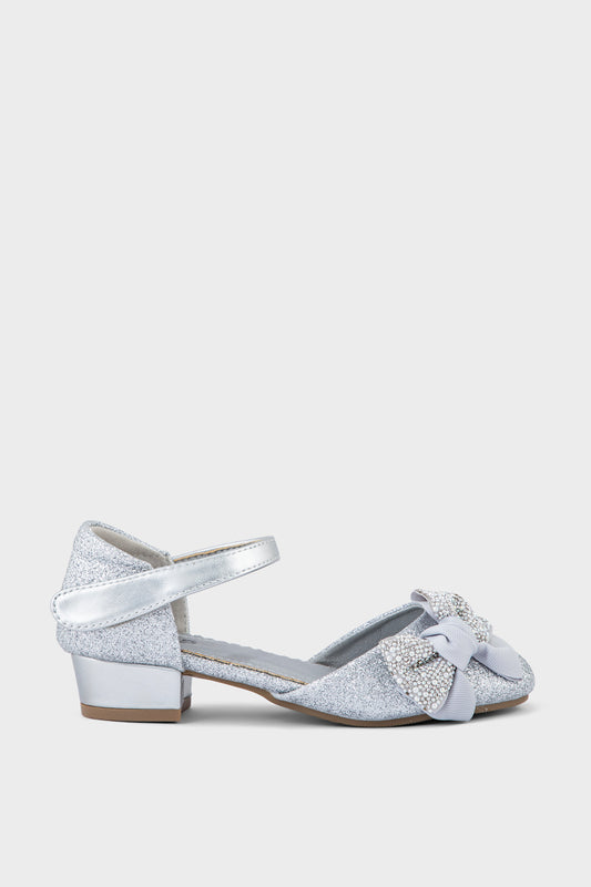 Girls Formal Pumps GF6008-Silver