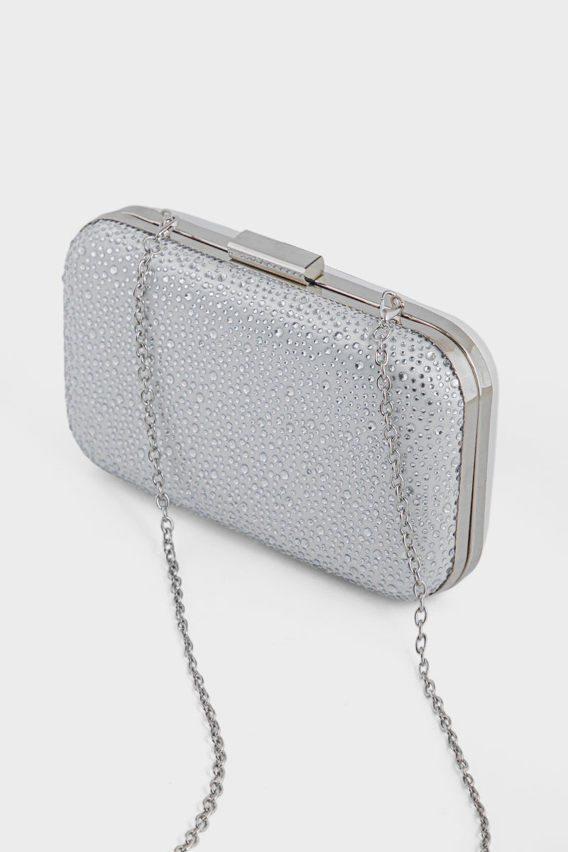 Party Wear Clutch BK4130-White