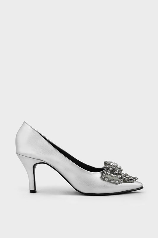 Formal Court Shoes IP5027-Silver