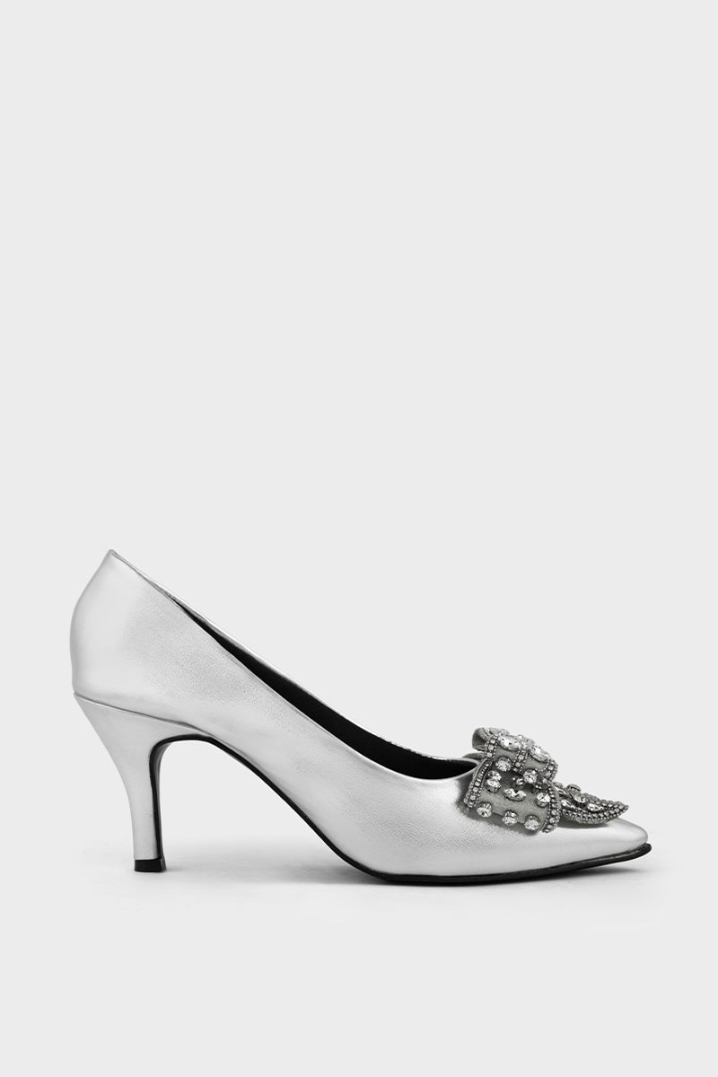Formal Court Shoes IP5027-Silver