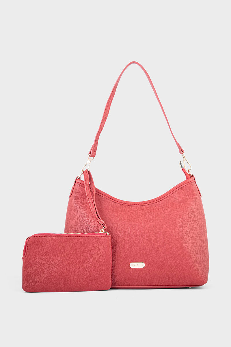 Formal Bagutte Shoulder Bags BS2056-Red