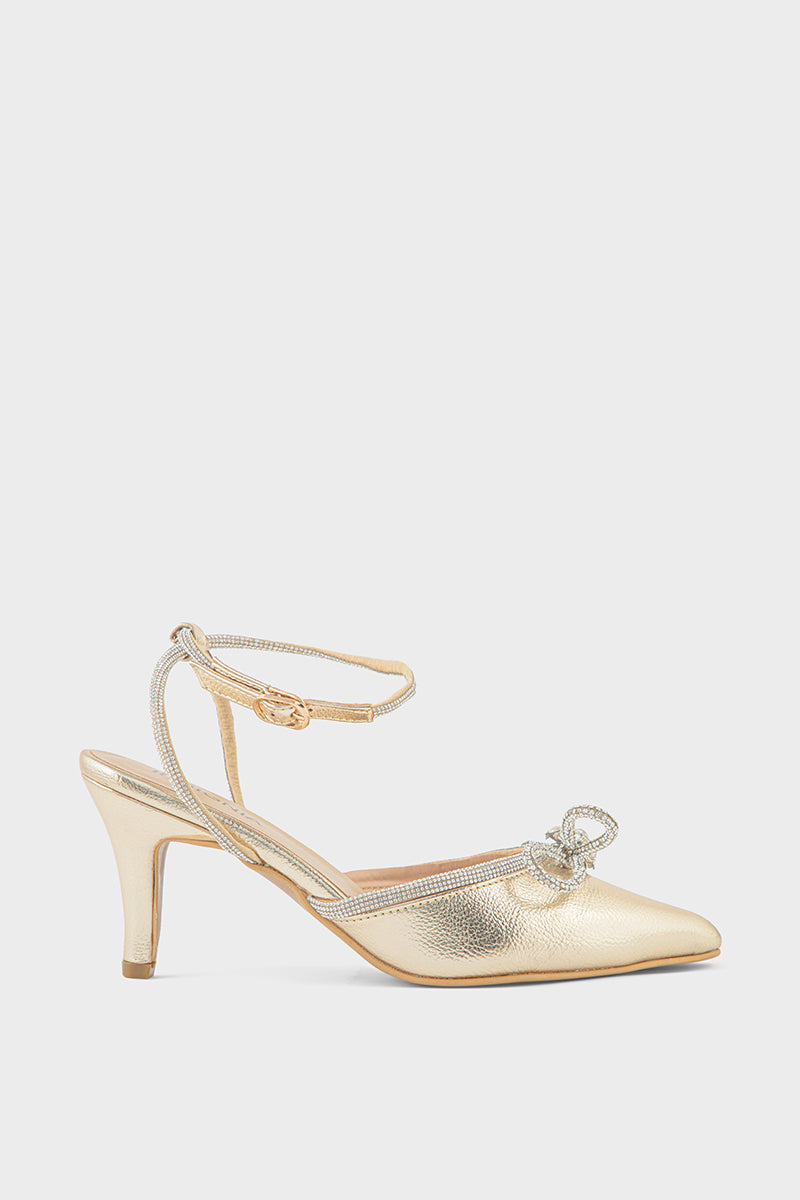 Party Wear Sling Back IP4029-Gold