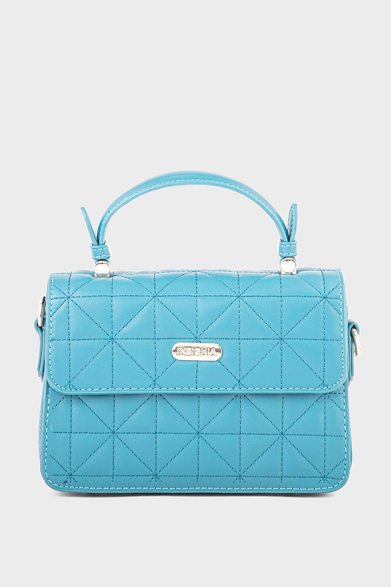 Formal Flap Shoulder Bags BH0060-Teal Blue