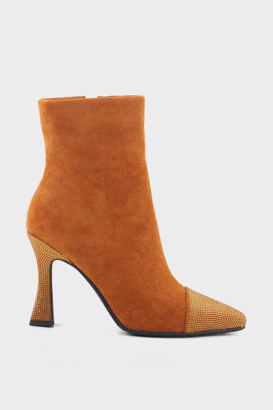 Party Wear Boots I53095-Camel