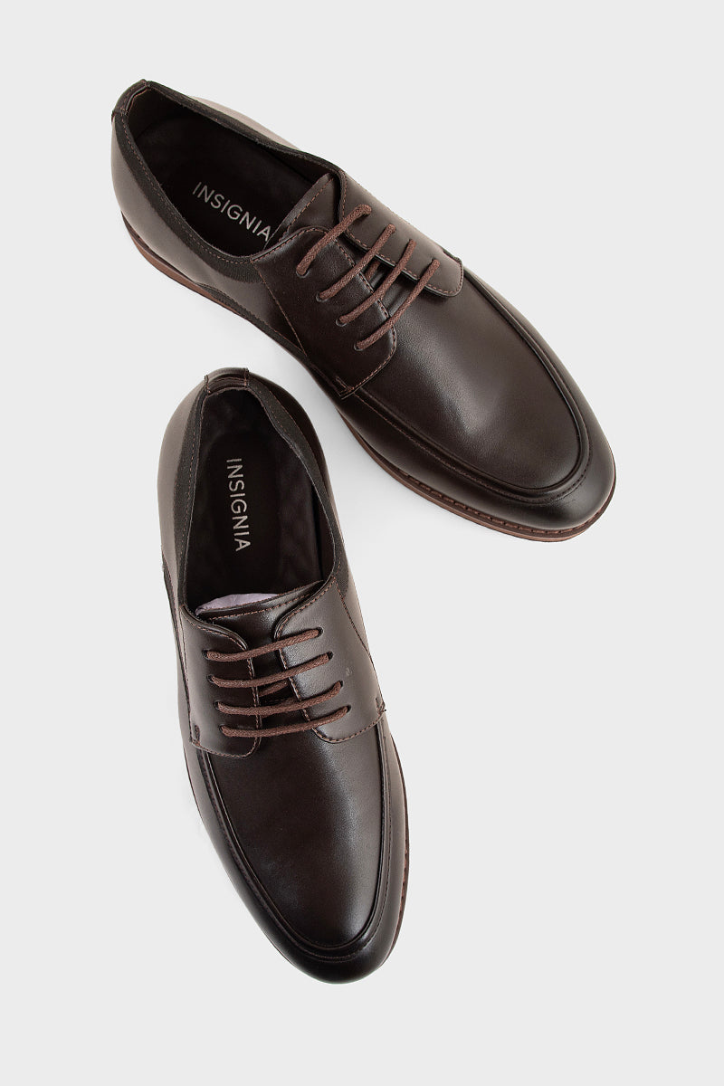 Men Formal Oxford MF8018-Coffee