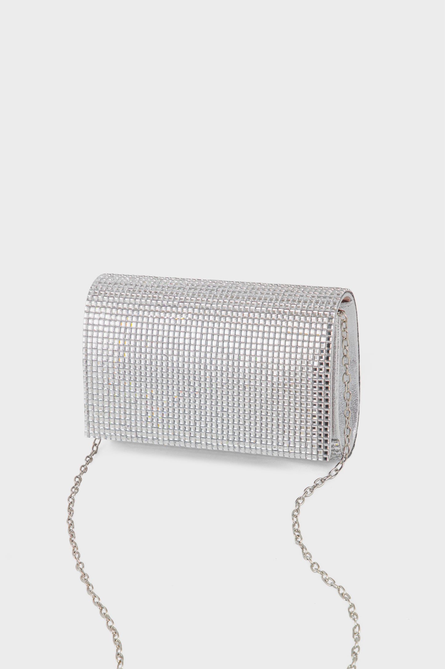 Party Wear Clutch BK4152-Silver