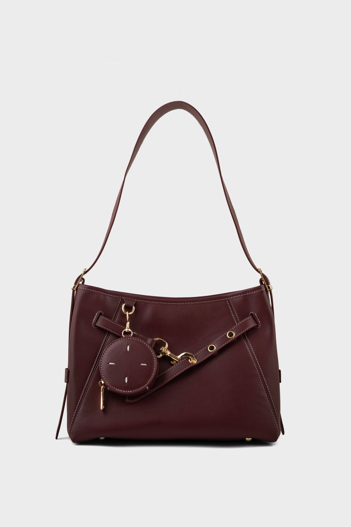 Formal Shoulder Bags BS2337-Burgundy