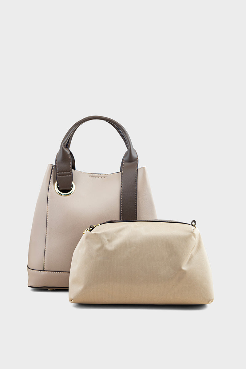 Bucket Hand Bags BH0113-Beige