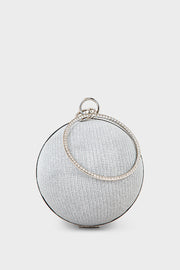 Party Wear Clutch BK4090-Silver