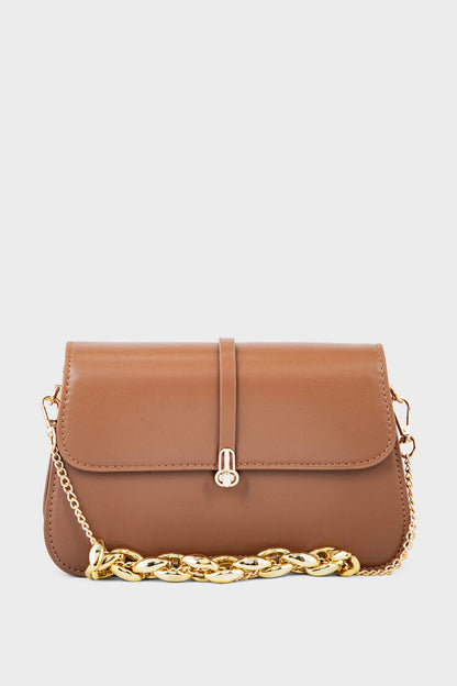 Flap Shoulder Bags BS2074-Tan