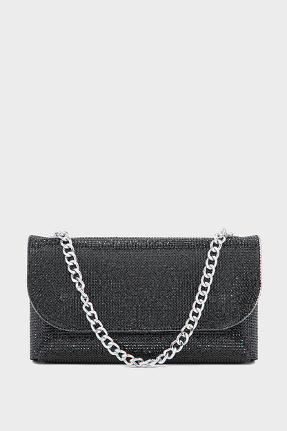 Flap Shoulder Bags BK4043-Black