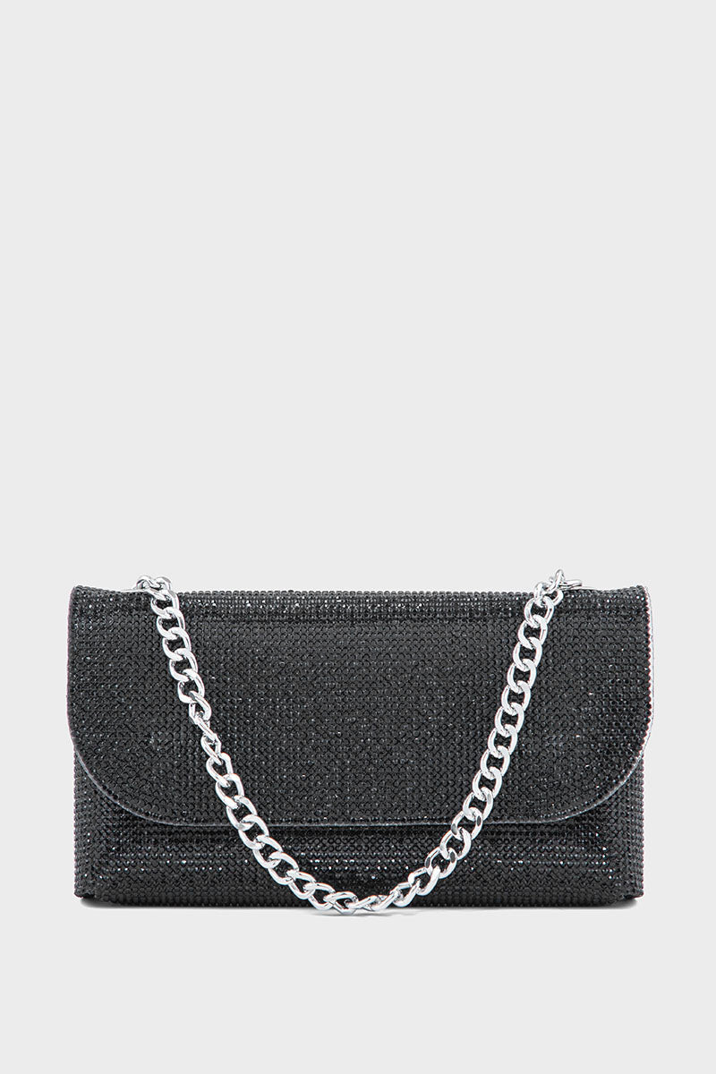 Flap Shoulder Bags BK4043-Black