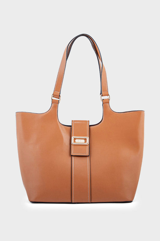 Tote Hand Bags BS2047-Tan