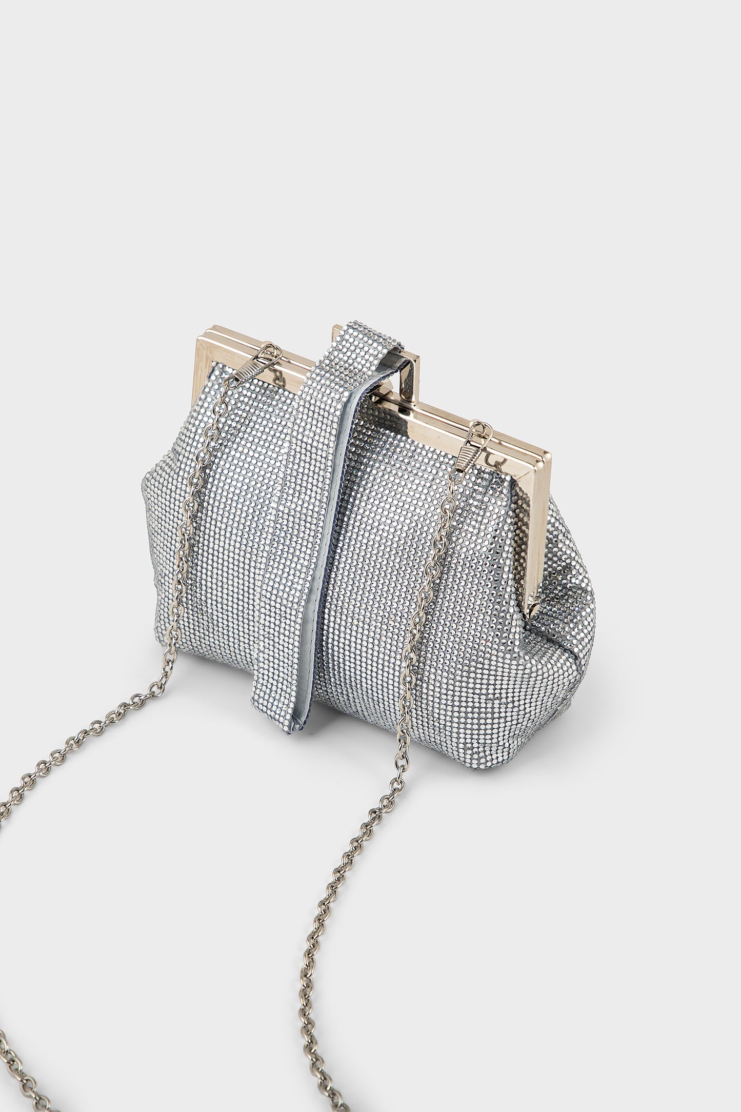 Party Wear Clutch BK4167-Silver