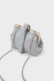 Party Wear Clutch BK4167-Silver