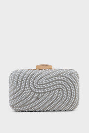 Party Wear Clutch BK4116-White