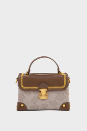 Top Handle Hand Bags BH0228-Brown