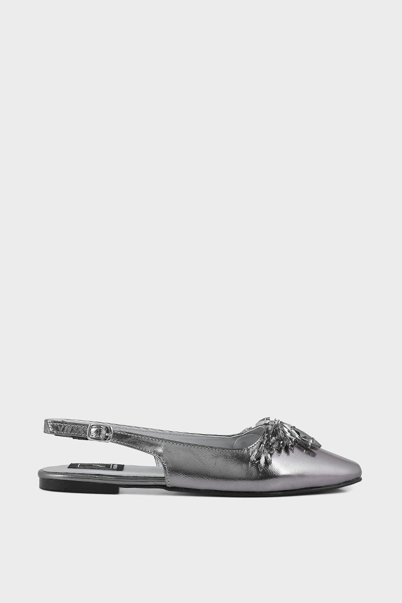 Casual Sling Back IP4016-Gun Metallic