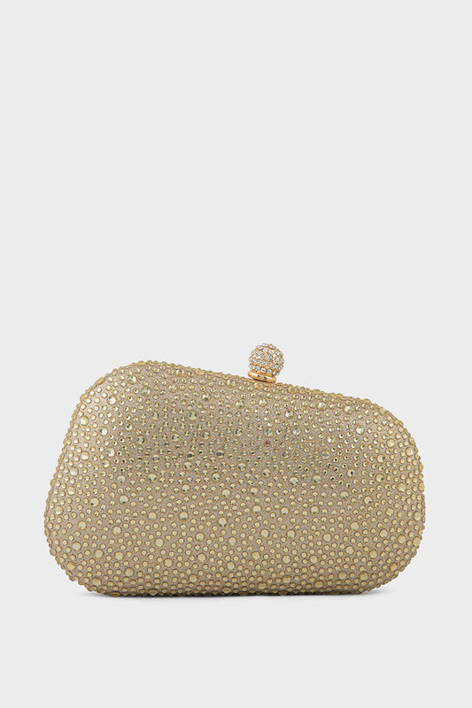 Party Wear Clutch BK4107-Golden