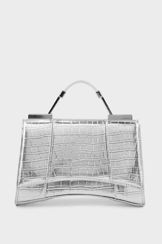 Top handle Hand Bags B15191-Silver